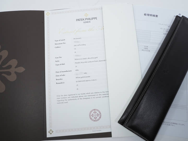 パテックフィリップ カラトラバ Ref.3759/1 ホワイトゴールド ブルー文字盤 美中古 osv2jaws