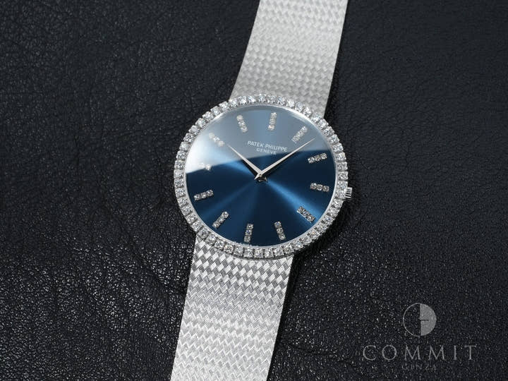 パテックフィリップ カラトラバ Ref.3759/1 ホワイトゴールド ブルー文字盤 美中古 osv2jaws