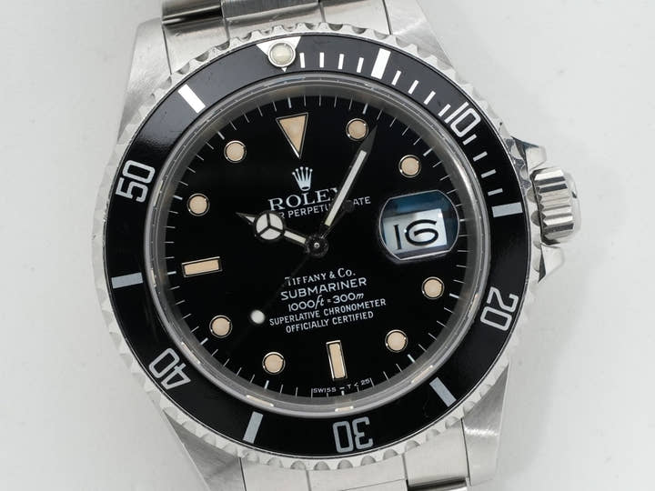 ロレックス サブマリーナー デイト TIFFANY&CO. Ref.16610 ステンレススチール ブラック文字盤 中古 rf88vpo4