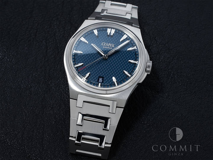 チャペック アンタークティック パサージュ ドゥ ドレーク Ref.- ステンレススチール ディープブルー文字盤 美中古 tah4oz72