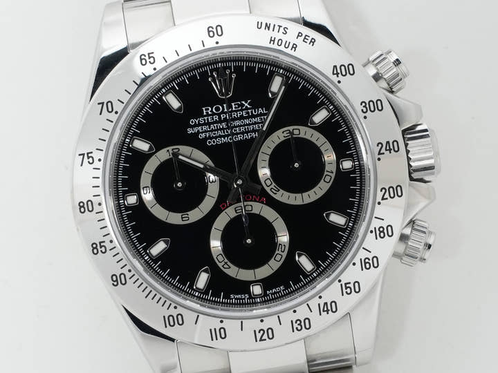 ロレックス デイトナ Ref.116520 ステンレススチール ブラック文字盤 中古 wf2dtxjf