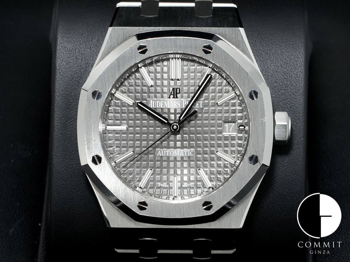 オーデマピゲ ロイヤルオーク Ref.15450ST.OO.1256ST.02 ステンレススチール グレー文字盤 中古 kjf5xfbp