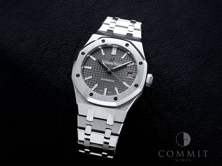 オーデマピゲ ロイヤルオーク Ref.15450ST.OO.1256ST.02 ステンレススチール グレー文字盤 中古 kjf5xfbp