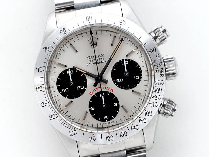 ロレックス デイトナ Ref.6265 ステンレススチール シルバー文字盤 中古 KJ0M35A1