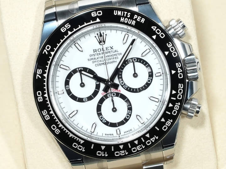 ロレックス デイトナ Ref.126500LN ステンレススチール ホワイト文字盤 未使用 bxeq8tov