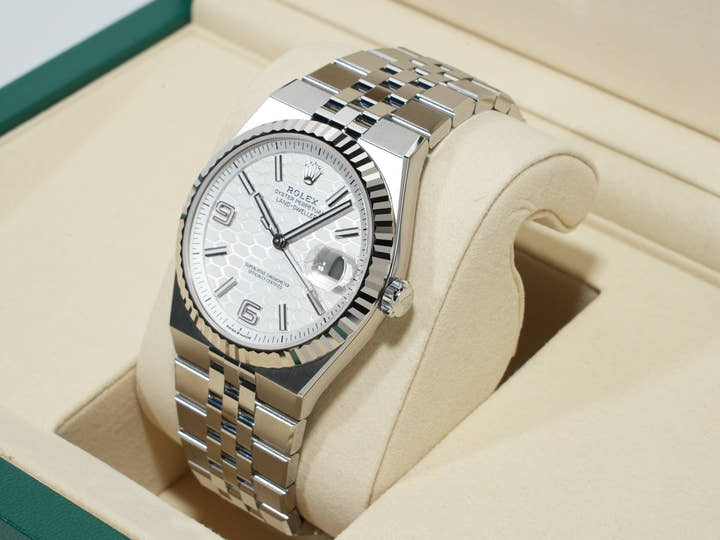 ロレックス ランドドゥエラー Ref.127334 ステンレススチール/ホワイトゴールド ホワイト文字盤 ジュビリーブレスレット 未使用 spa89wt9