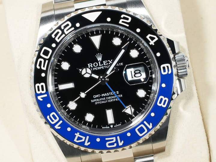 ロレックス GMTマスターII Ref.126710BLNR ステンレススチール ブラック文字盤 オイスターブレスレット 未使用 8pmsnxeo