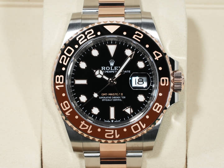 Rolex GMT-Master II Ref. 126711CHNR Stainless Steel/Everose Gold Black Dial Oyster Bracelet Unused 6miwh87m