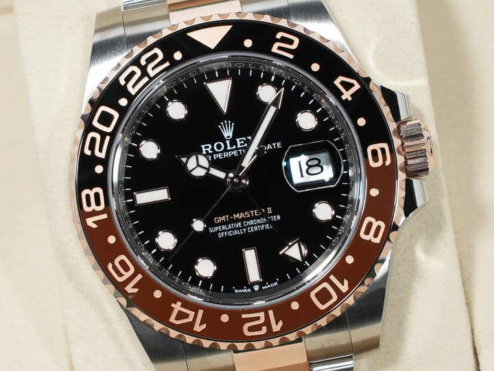 Rolex GMT-Master II Ref. 126711CHNR Stainless Steel/Everose Gold Black Dial Oyster Bracelet Unused 6miwh87m