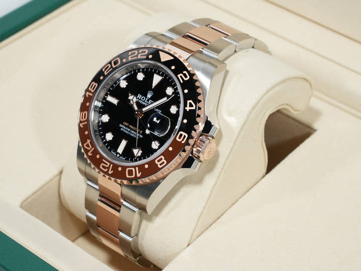 Rolex GMT-Master II Ref. 126711CHNR Stainless Steel/Everose Gold Black Dial Oyster Bracelet Unused 6miwh87m