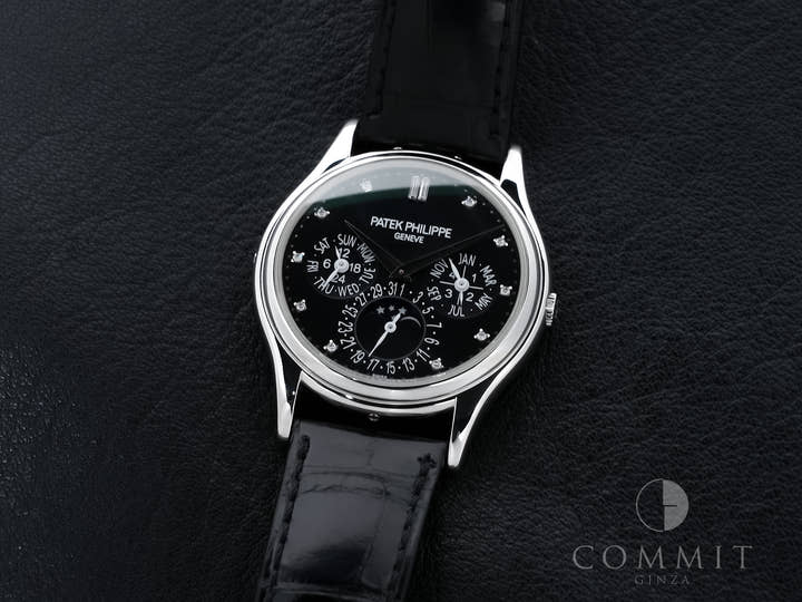 パテックフィリップ パーペチュアルカレンダー Ref.5140P-013 プラチナ ブラック11Pダイヤ文字盤 中古 kifcos5t
