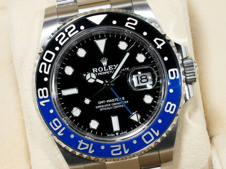 Rolex GMT-Master II Ref. 126710BLNR Stainless Steel Black Dial Oyster Bracelet Excellent Condition 99wnep8e