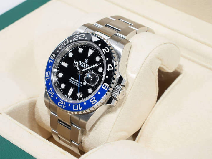 Rolex GMT-Master II Ref. 126710BLNR Stainless Steel Black Dial Oyster Bracelet Excellent Condition 99wnep8e