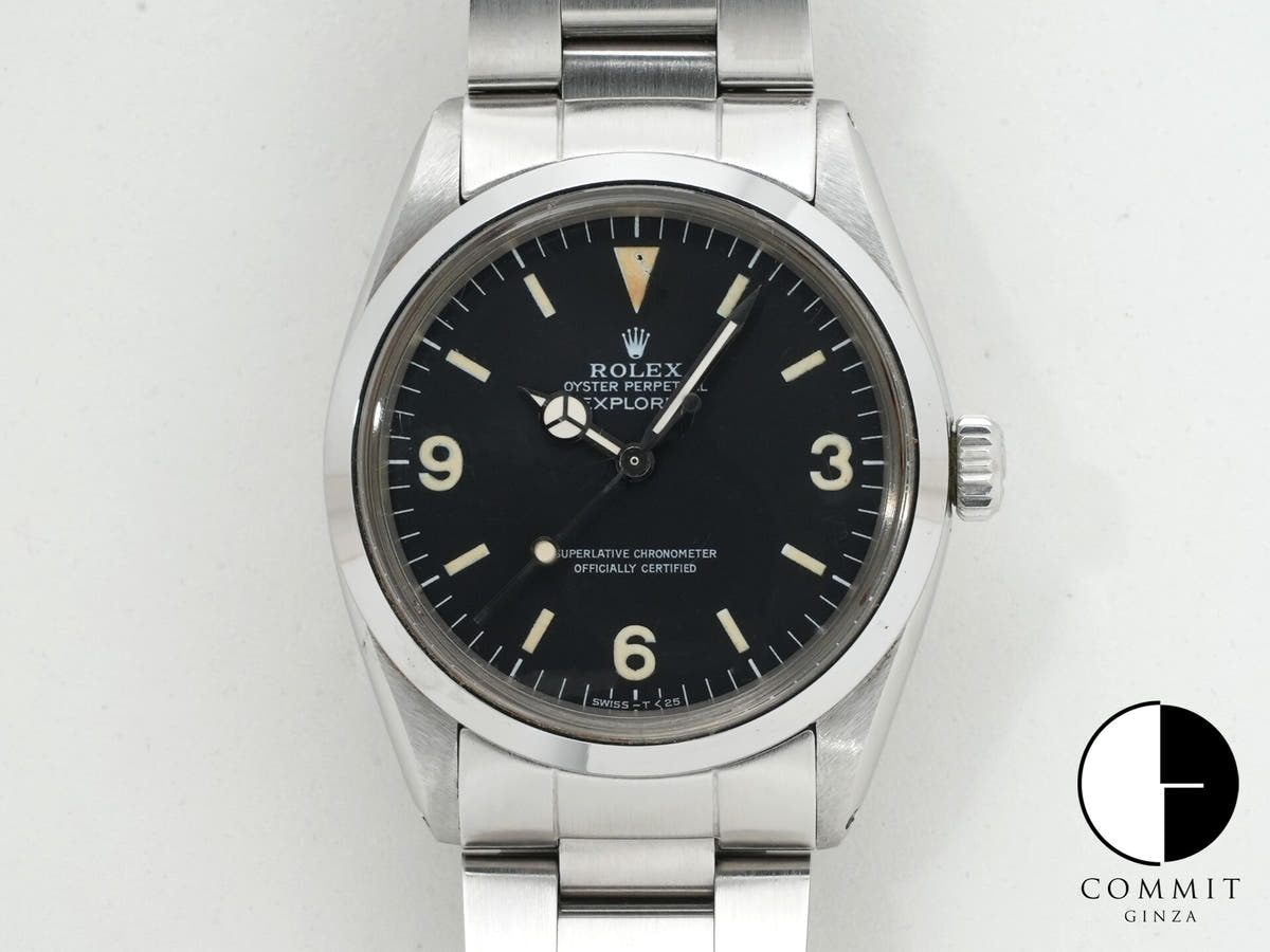 ロレックス エクスプローラーI Ref.1016 ステンレススチール ブラック文字盤 中古 6c5ph384