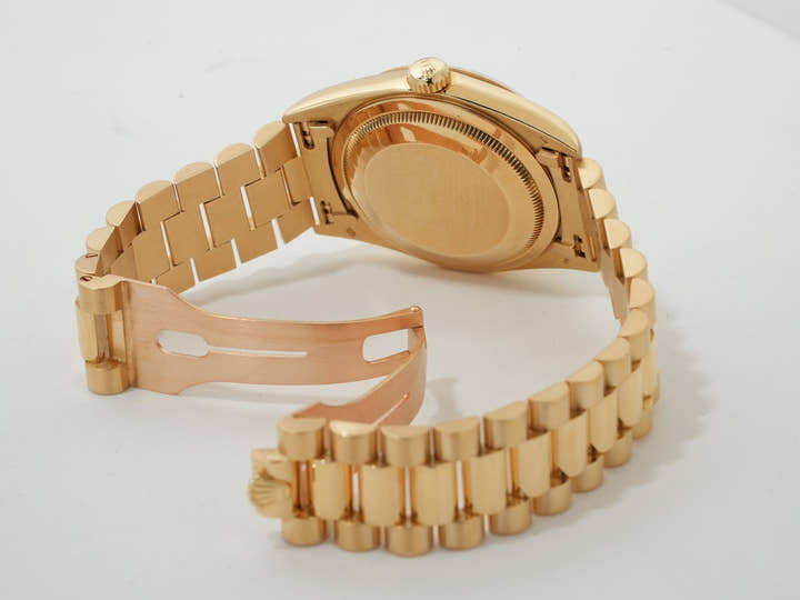 ロレックス デイデイト36 Ref.18238A イエローゴールド シャンパンx10Pダイヤ文字盤 中古 2dgaxcpt