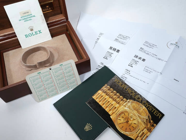 ロレックス デイデイト36 Ref.18238A イエローゴールド シャンパンx10Pダイヤ文字盤 中古 2dgaxcpt