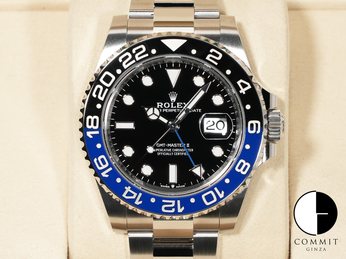 Rolex GMT-Master II Ref. 126710BLNR Stainless Steel Black Dial Oyster Bracelet Unused cvayy4rz