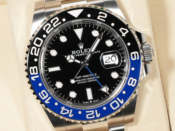 Rolex GMT-Master II Ref. 126710BLNR Stainless Steel Black Dial Oyster Bracelet Unused cvayy4rz