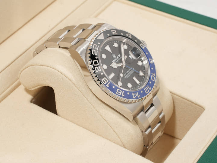 Rolex GMT-Master II Ref. 126710BLNR Stainless Steel Black Dial Oyster Bracelet Unused cvayy4rz