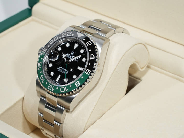 Rolex GMT-Master II Ref. 126720VTNR Stainless Steel Black Dial Oyster Bracelet Unused isbbigxm