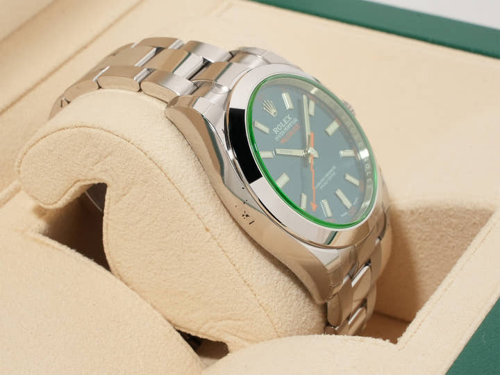 Rolex Milgauss Ref. 116400GV Stainless Steel Z-Blue Dial Unused 89xw8n8w