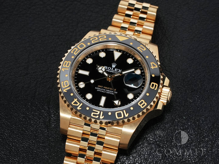 Rolex GMT-Master II Ref. 126718GRNR Yellow Gold with Black Dial and Jubilee Bracelet, Excellent Condition grwmzih7
