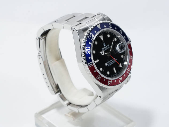 Rolex GMT-Master Ref. 16700 Stainless Steel Black Dial Oyster Bracelet Pre-owned b4xgf37w