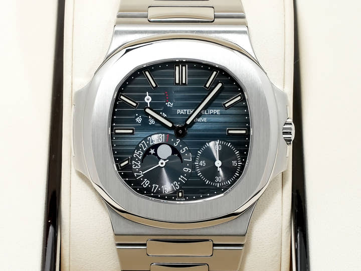 パテックフィリップ ノーチラス プチコンプリケーション Ref.5712/1A-001 ステンレススチール ブルー文字盤 美中古 8ebgwhxx