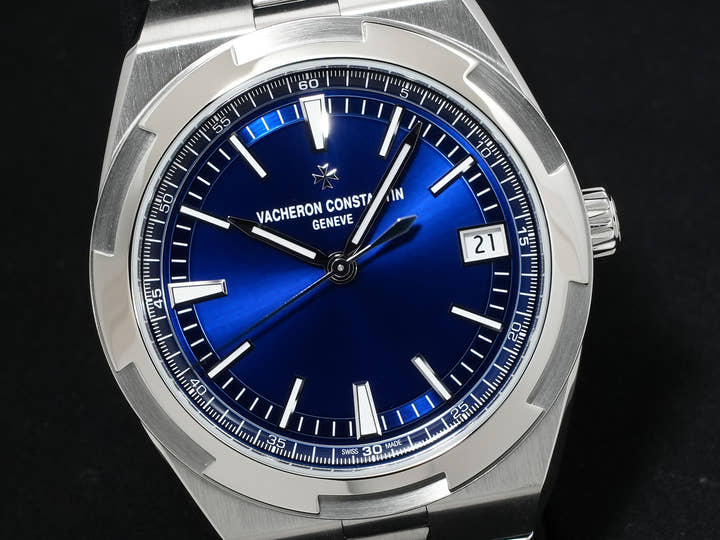 ヴァシュロンコンスタンタン オーヴァーシーズ オートマティック Ref.4520V/210A-B128 ステンレススチール ブルー文字盤 美品 3a6tk4ge