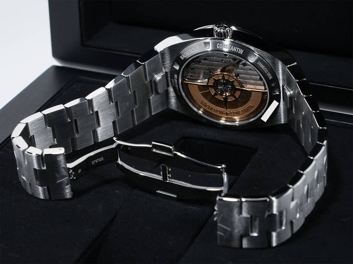 ヴァシュロンコンスタンタン オーヴァーシーズ オートマティック Ref.4520V/210A-B128 ステンレススチール ブルー文字盤 美品 3a6tk4ge