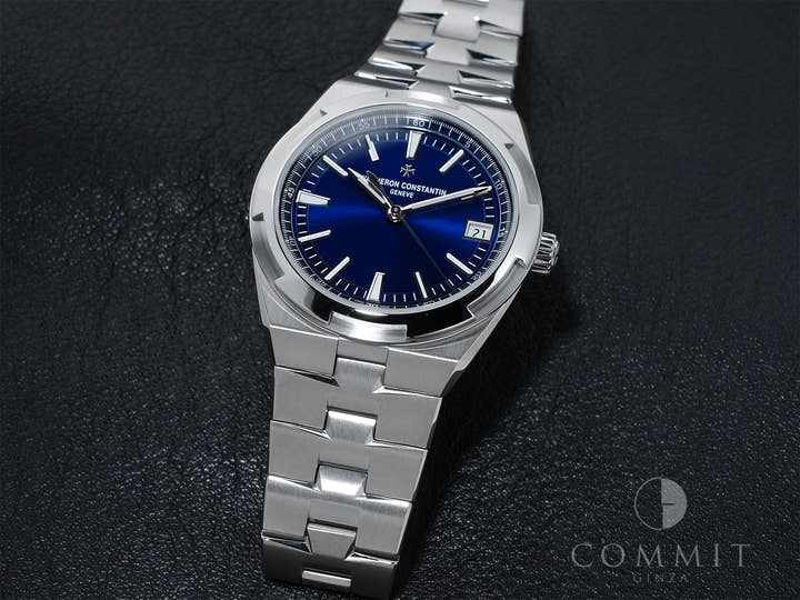 ヴァシュロンコンスタンタン オーヴァーシーズ オートマティック Ref.4520V/210A-B128 ステンレススチール ブルー文字盤 美品 3a6tk4ge
