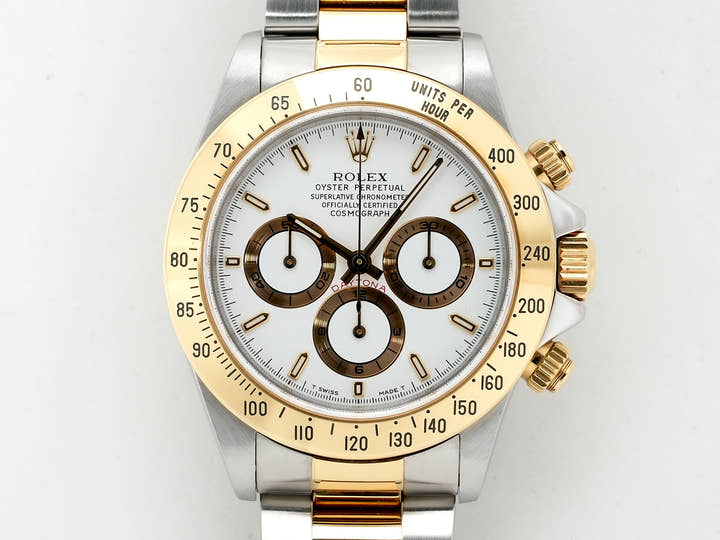 ロレックス デイトナ エルプリメロ Ref.16523 ステンレススチール/イエローゴールド ホワイト文字盤 中古 6jjsvyyz