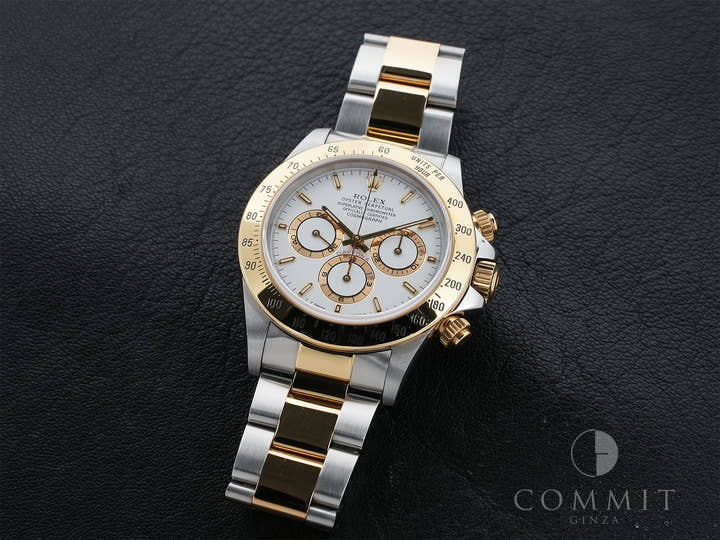 ロレックス デイトナ エルプリメロ Ref.16523 ステンレススチール/イエローゴールド ホワイト文字盤 中古 6jjsvyyz
