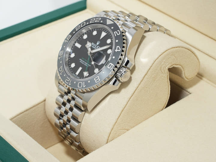 ロレックス GMTマスターII Ref.126710GRNR ステンレススチール ブラック文字盤 ジュビリーブレスレット 未使用 rscaniqr