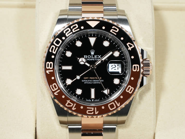 ロレックス GMTマスターII Ref.126711CHNR ステンレススチール/エバーローズゴールド ブラック文字盤 オイスターブレスレット 未使用 cp386544