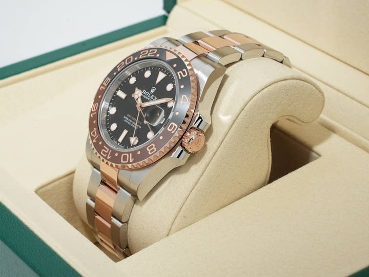 ロレックス GMTマスターII Ref.126711CHNR ステンレススチール/エバーローズゴールド ブラック文字盤 オイスターブレスレット 未使用 cp386544