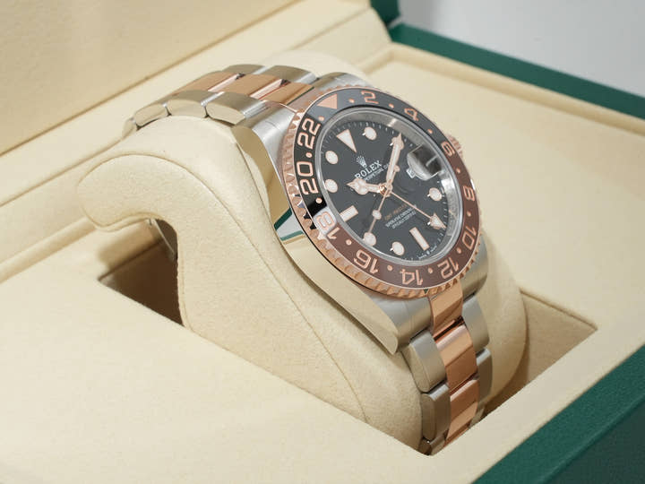 ロレックス GMTマスターII Ref.126711CHNR ステンレススチール/エバーローズゴールド ブラック文字盤 オイスターブレスレット 未使用 cp386544