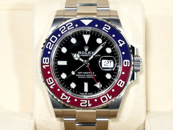 ロレックス GMTマスターII Ref.126710BLRO ステンレススチール ブラック文字盤 オイスターブレスレット 中古 8p5ufhm2