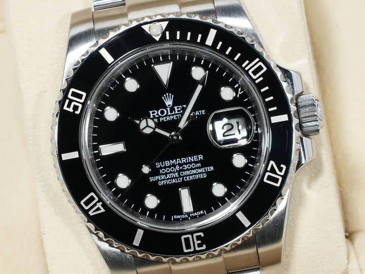 ロレックス サブマリーナー デイト Ref.116610LN ステンレススチール ブラック文字盤 中古 ihyhuzxa