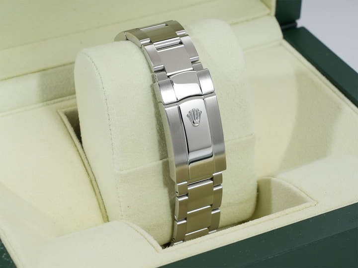 ロレックス デイトジャストII Ref.116334 ステンレススチール/ホワイトゴールド シルバーブルーアラビア文字盤 オイスターブレスレット 美品 3bwmq49b