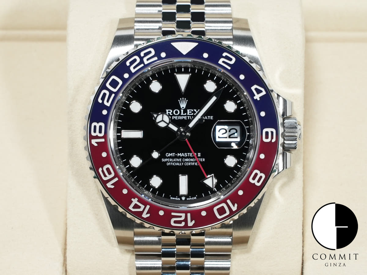 ロレックス GMTマスターII Ref.126710BLRO ステンレススチール ブラック文字盤 ジュビリーブレスレット 未使用 7ngzdw57