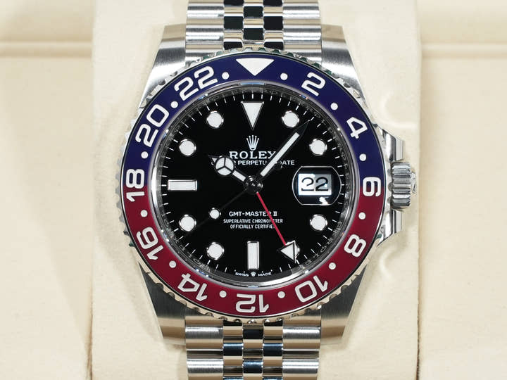 ロレックス GMTマスターII Ref.126710BLRO ステンレススチール ブラック文字盤 ジュビリーブレスレット 未使用 7ngzdw57