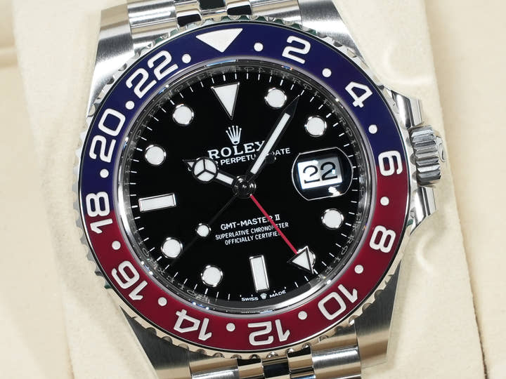 ロレックス GMTマスターII Ref.126710BLRO ステンレススチール ブラック文字盤 ジュビリーブレスレット 未使用 7ngzdw57