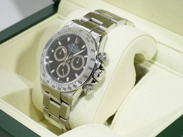 ロレックス デイトナ Ref.116520 ステンレススチール ブラック文字盤 中古 ox56yaf6