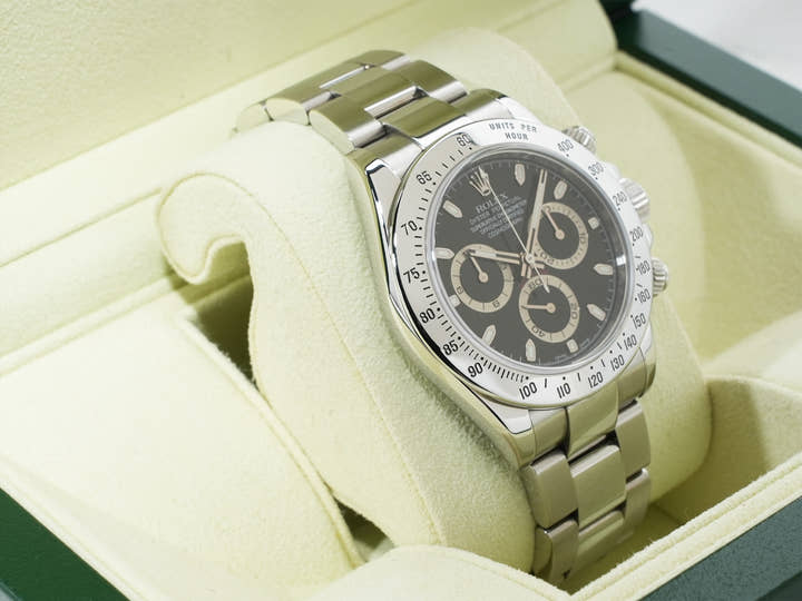 ロレックス デイトナ Ref.116520 ステンレススチール ブラック文字盤 中古 ox56yaf6