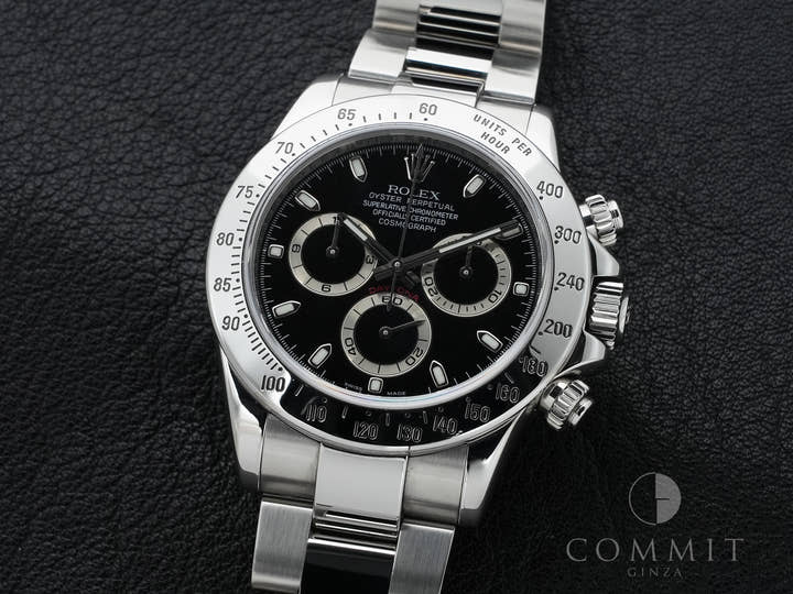 ロレックス デイトナ Ref.116520 ステンレススチール ブラック文字盤 中古 ox56yaf6