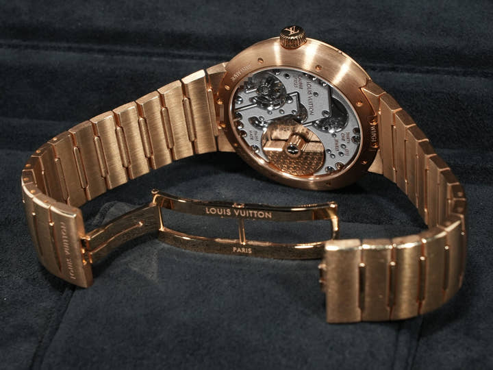 ルイヴィトン タンブール オトマティック Ref.W1PG10 ローズゴールド ブラウン文字盤 中古 idshb8yp