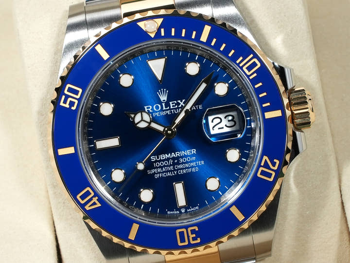 ロレックス サブマリーナー デイト Ref.126613LB ステンレススチール/イエローゴールド ブルー文字盤 未使用 3q88f5t8