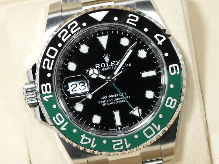 ロレックス GMTマスターII Ref.126720VTNR ステンレススチール ブラック文字盤 オイスターブレスレット 未使用 7j6gwsws