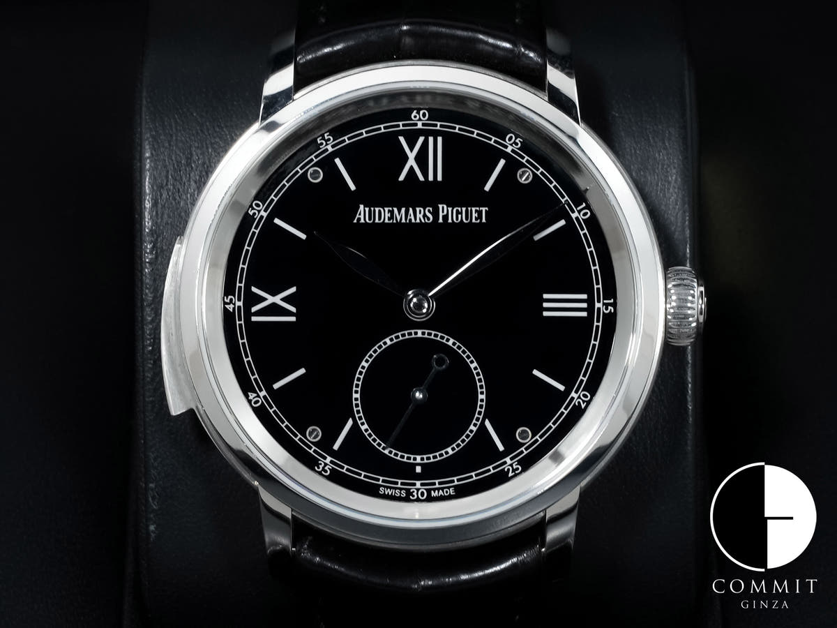 オーデマピゲ ジュール オーデマ ミニッツリピーター スーパーソヌリ Ref.26590PT.OO.D002CR.01 プラチナ ブラックエナメル文字盤 美中古 sa5j2krv
